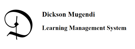 Dickson Mugendi Learning Management System
